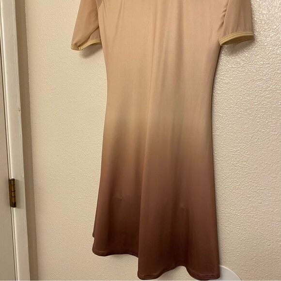 WEISSMAN Dance lyrical dress brown tan ombre When We're Older D10476 SA - Picture 2 of 12